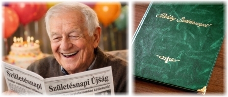 Születésnapi évforduló ünnepi újság minta